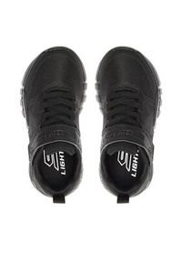 skechers - Skechers Sneakersy Flex-Glow 90542L/BBK Czarny. Kolor: czarny. Materiał: materiał #2