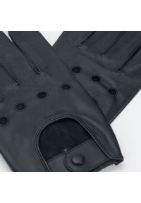 Wittchen - Męskie rękawiczki skórzane samochodowe czarne. Kolor: czarny. Materiał: skóra. Sezon: wiosna, jesień, zima. Styl: rockowy, klasyczny, elegancki #2