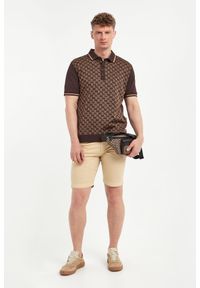 Karl Lagerfeld - Polo męskie z nadrukiem logo KARL LAGERFELD. Typ kołnierza: polo. Wzór: nadruk #3