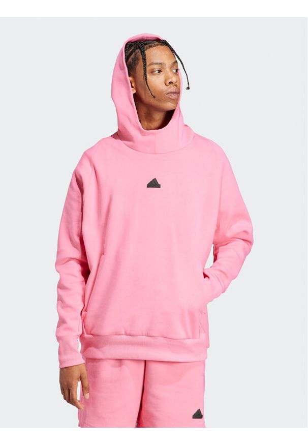 Adidas - adidas Bluza Z.N.E. Premium IN5117 Różowy Loose Fit. Kolor: różowy. Materiał: bawełna