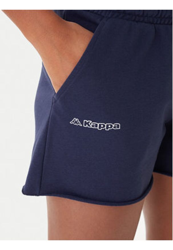 Kappa Szorty sportowe Fefra 351K2RW Granatowy Regular Fit. Kolor: niebieski. Materiał: bawełna