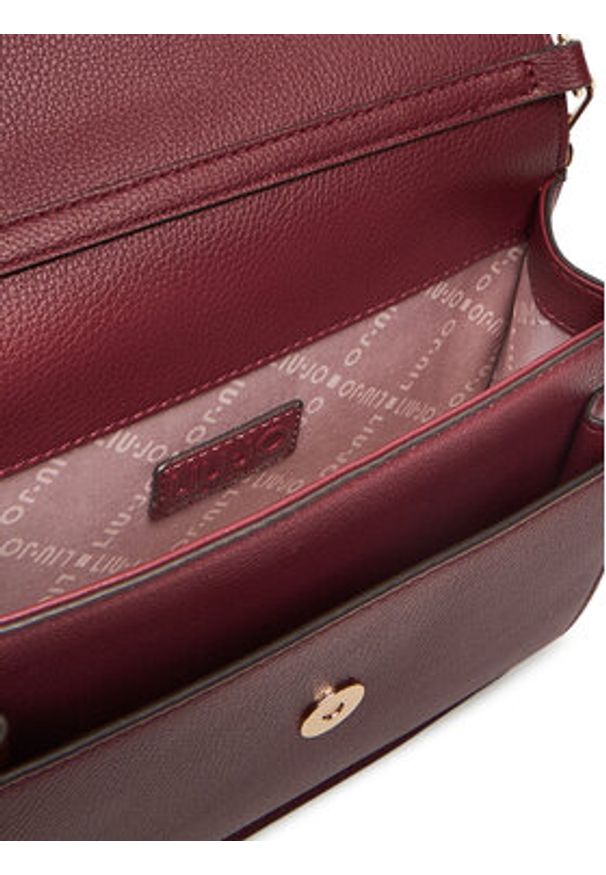 Liu Jo Torebka Ecs M Crossbody AF5152 E0058 Bordowy. Kolor: czerwony. Materiał: skórzane