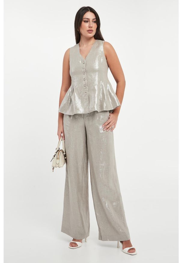 Joseph Ribkoff - Kamizelka damska lniana JOSEPH RIBKOFF. Materiał: len