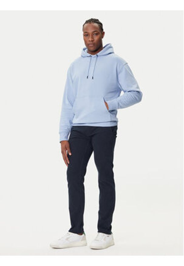 BOSS Bluza WeSmallhood 50514530 Niebieski Regular Fit. Kolor: niebieski. Materiał: bawełna