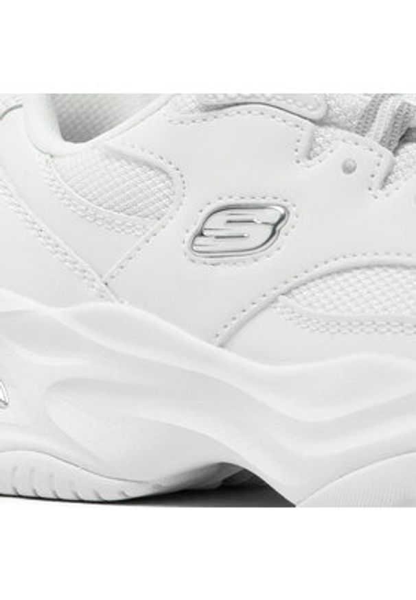 skechers - Skechers Sneakersy Fresh Diva 149492/WGY Biały. Kolor: biały. Materiał: skóra