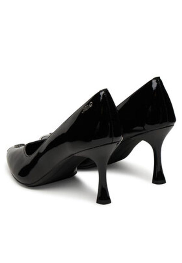 Karl Lagerfeld - KARL LAGERFELD Czółenka Sienna Court KL32709 Czarny. Kolor: czarny. Materiał: lakier, skóra