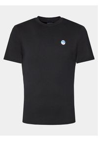 North Sails T-Shirt Bollo 692970 Czarny Regular Fit. Kolor: czarny. Materiał: bawełna