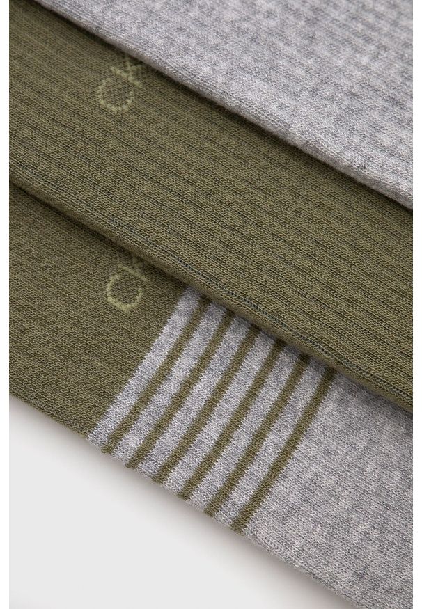Calvin Klein skarpetki (3-pack) męskie kolor zielony. Kolor: zielony