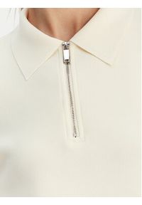 Calvin Klein Polo LV044E241G Beżowy Relaxed Fit. Typ kołnierza: polo. Kolor: beżowy. Materiał: syntetyk #4