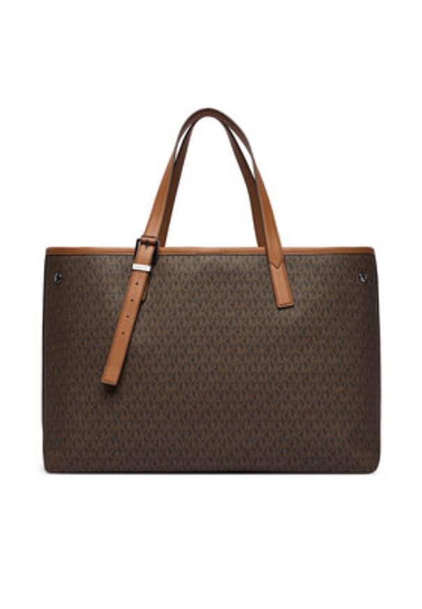 MICHAEL Michael Kors Torebka Hudson 33R6LHDT9B Brązowy. Kolor: brązowy. Materiał: skórzane