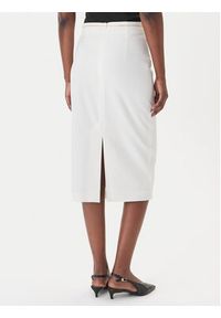 Hugo - HUGO Spódnica ołówkowa Ratsa 50558168 Biały Slim Fit. Kolor: biały. Materiał: syntetyk #4