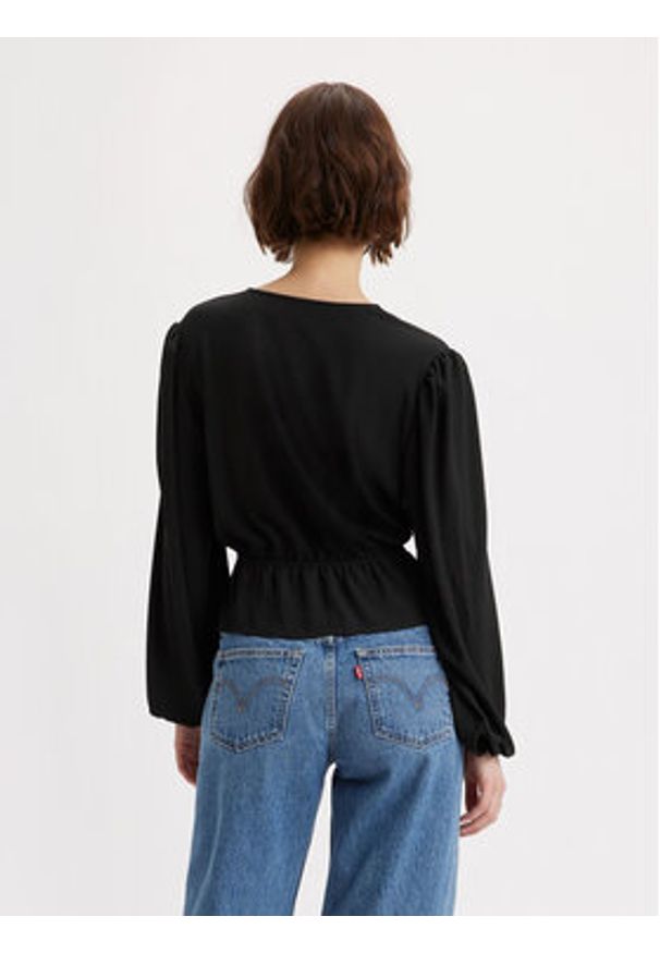 Levi's® Bluzka Lisa A6861-0000 Czarny Standard Fit. Kolor: czarny. Materiał: syntetyk