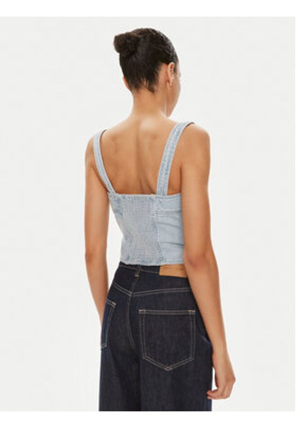 Levi's® Top Drea A7614-0000 Niebieski Slim Fit. Kolor: niebieski. Materiał: bawełna, jeans