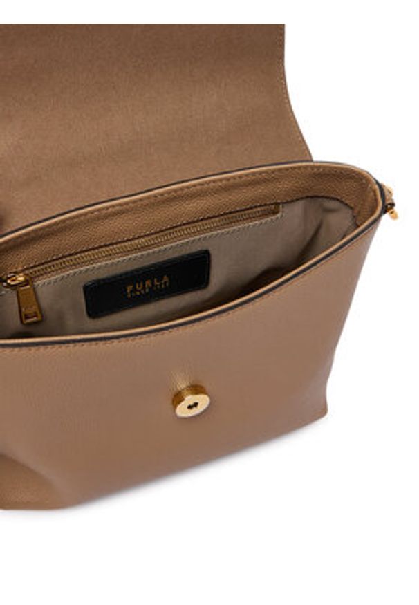 Furla Torebka Moonlight S WB01882 BX3036 BG 4489S Brązowy. Kolor: brązowy. Materiał: skórzane