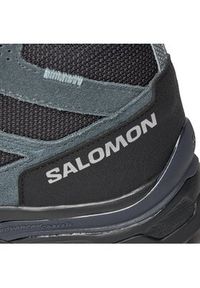 salomon - Salomon Trekkingi X Ward Leather Mid GORE-TEX L47182000 Niebieski. Kolor: niebieski. Materiał: skóra, zamsz #5