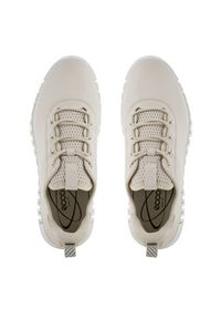 ecco - ECCO Sneakersy Lace-Up 21820360720 Beżowy. Kolor: beżowy. Materiał: skóra #5