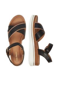 Clara Barson Sandały WS2506-05 Czarny. Kolor: czarny. Materiał: materiał, syntetyk