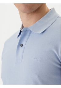 BOSS Polo Pallas 50553564 Błękitny Regular Fit. Typ kołnierza: polo. Kolor: niebieski. Materiał: bawełna #3