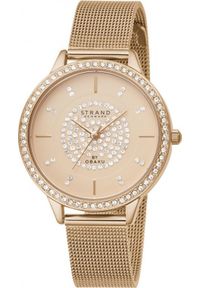 Zegarek Strand Zegarek damski Strand S711LXVVMV CYRKONIE różowe złoto. Kolor: złoty, wielokolorowy, różowy #1
