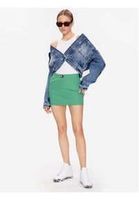 Tommy Jeans Spódnica mini Badge DW0DW15389 Zielony Slim Fit. Kolor: zielony. Materiał: syntetyk #5