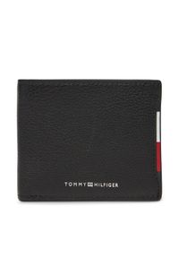 TOMMY HILFIGER - Tommy Hilfiger Portfel męski Central Mini Cc Wallet AM0AM13513 Czarny. Kolor: czarny. Materiał: skóra
