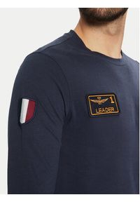 Aeronautica Militare Longsleeve 242TS2317J489 Granatowy Regular Fit. Kolor: niebieski. Materiał: bawełna. Długość rękawa: długi rękaw