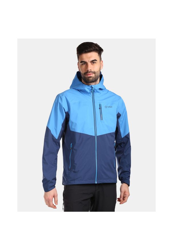 Kurtka outdoor męska Kilpi Sonna-M — niebiesko/oliwkowa XL. Kolor: wielokolorowy, niebieski, szary, zielony. Sezon: wiosna. Sport: outdoor