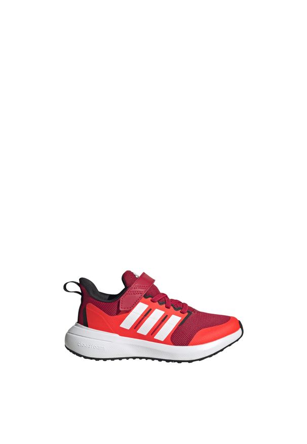 Buty do chodzenia dla dzieci Adidas FortaRun 2.0 Cloudfoam Elastic Lace. Kolor: biały, czerwony, wielokolorowy. Materiał: materiał. Model: Adidas Cloudfoam. Sport: turystyka piesza