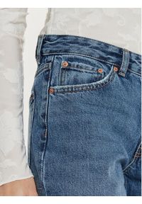 Gina Tricot Jeansy 21489 Granatowy Straight Fit. Kolor: niebieski