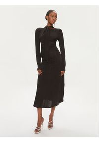 Bruuns Bazaar Sukienka codzienna Galathea BBW3873 Czarny Slim Fit. Okazja: na co dzień. Kolor: czarny. Typ sukienki: proste. Styl: casual #5