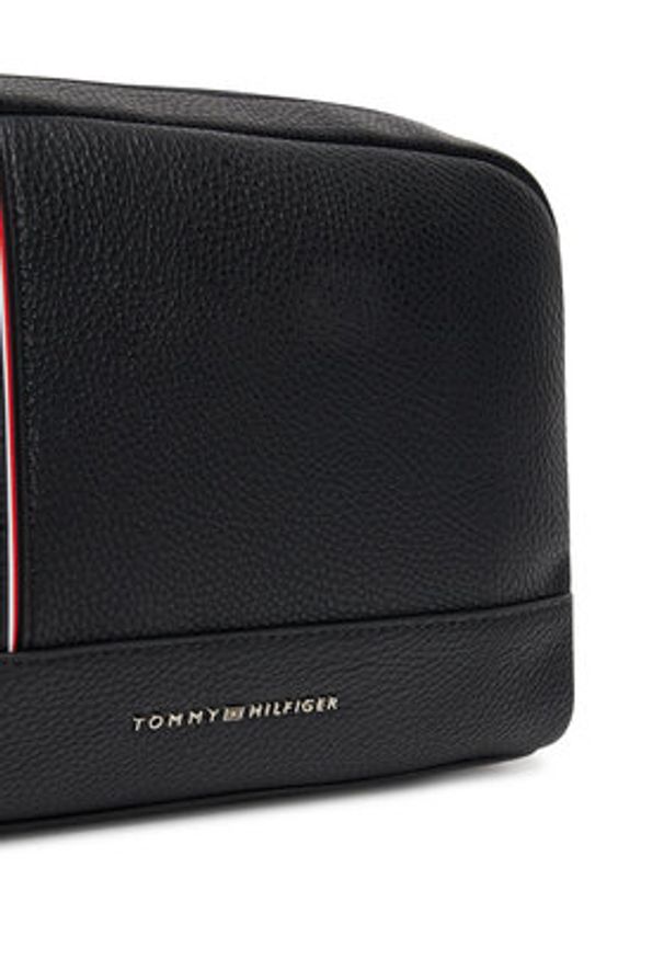TOMMY HILFIGER - Tommy Hilfiger Saszetka Th Central Pouch AM0AM13790 Czarny. Kolor: czarny. Materiał: skóra