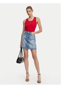 JOOP! Jeans Top Tana 30046103 Czerwony Slim Fit. Kolor: czerwony. Materiał: bawełna #3