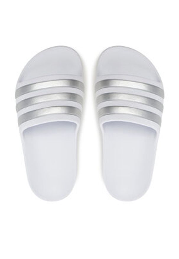 Adidas - adidas Klapki adilette Aqua K F35555 Biały. Kolor: biały. Materiał: syntetyk