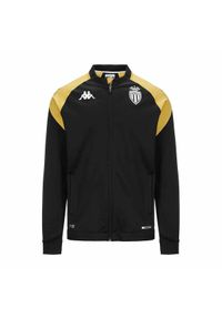 Kappa - Kurtka z dresu AS Monaco Pro 7 2023/24. Kolor: żółty, czarny, wielokolorowy. Materiał: dresówka. Sport: piłka nożna #1
