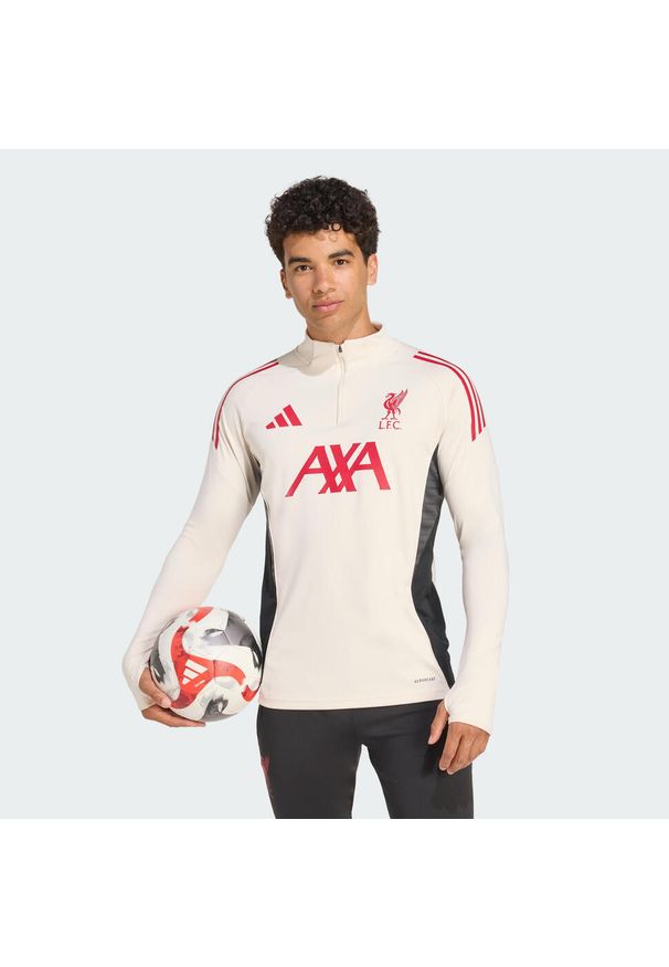 Adidas - Koszulka Liverpool FC Tiro 25 Competition Training. Kolor: biały. Materiał: dresówka. Sport: piłka nożna