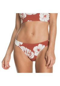 Dół od bikini damski Roxy Garden Trip. Kolor: brązowy. Materiał: poliamid, elastan