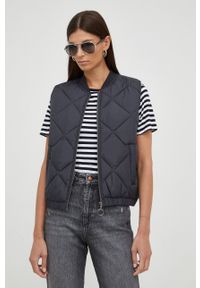 Mustang bezrękawnik damski kolor szary przejściowy. Okazja: na co dzień. Kolor: szary. Długość rękawa: bez rękawów. Styl: casual #6