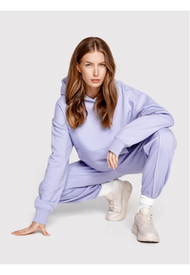 Sprandi Bluza SP22-BLD531 Fioletowy Regular Fit. Kolor: fioletowy. Materiał: bawełna