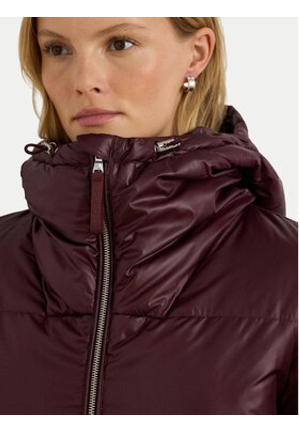 Lauren Ralph Lauren - LAUREN RALPH LAUREN Kurtka puchowa 297P04101002 Bordowy Regular Fit. Kolor: czerwony. Materiał: syntetyk