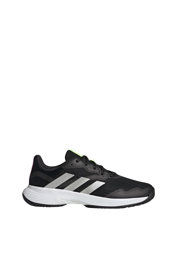 Obuwie tenisowe Mężczyzna Adidas Courtjam Control czarny. Kolor: biały, wielokolorowy, czarny, szary. Sport: tenis