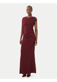 Vero Moda Sukienka wieczorowa Kassandra 10356465 Bordowy Regular Fit. Kolor: czerwony. Materiał: syntetyk. Styl: wizytowy #1