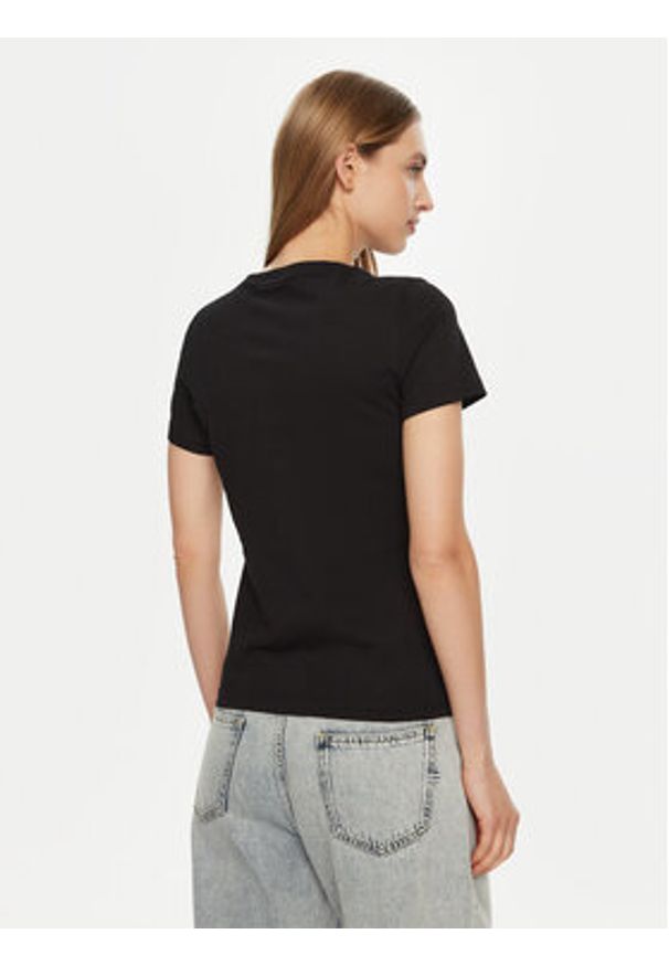 Guess T-Shirt W5RI10 I3Z14 Czarny Regular Fit. Kolor: czarny. Materiał: bawełna
