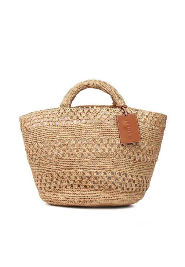 Torebka Manebi Natural Raffia Panier Weaving V 2.2 AZ Tan. Kolor: brązowy