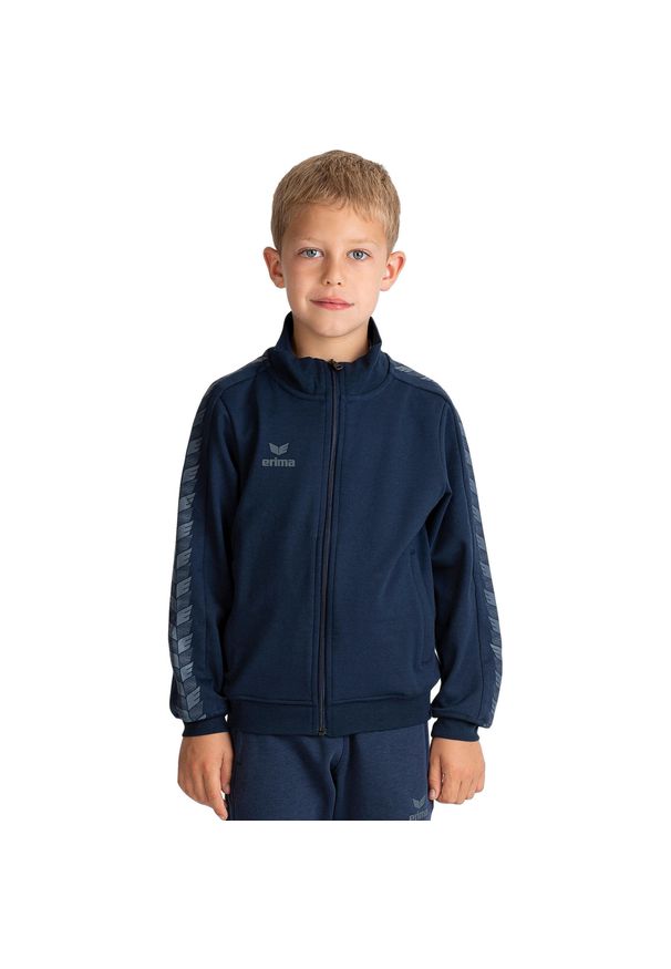 ERIMA - Kurtka dziecięca Erima Tracktop Essential Team. Kolor: wielokolorowy, niebieski, szary. Sport: piłka ręczna