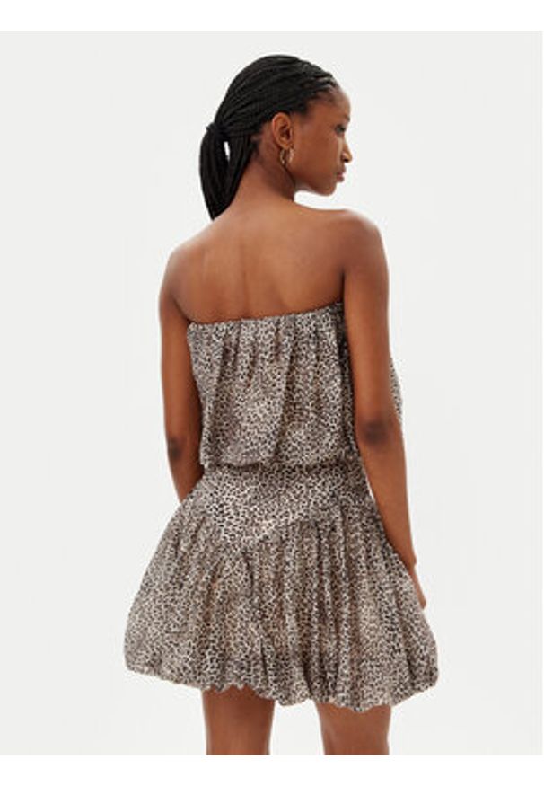 BARDOT - Bardot Bluzka Lissett Printed 59795TB Brązowy Relaxed Fit. Kolor: brązowy. Materiał: syntetyk