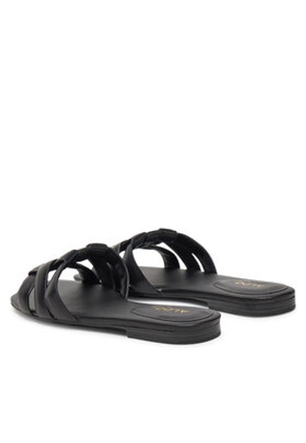 Aldo Klapki Gotosandal 13966678 Czarny. Kolor: czarny. Materiał: skóra