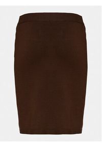 Fransa Spódnica ołówkowa 20612742 Brązowy Regular Fit. Kolor: brązowy. Materiał: wiskoza #4
