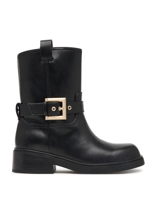 Armani Exchange Botki XW001654 AF17476 UC001 Czarny. Kolor: czarny. Materiał: skóra