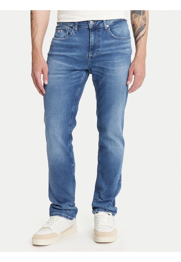 Tommy Jeans Jeansy Scanton DM0DM21903 Niebieski Slim Fit. Kolor: niebieski