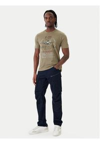 Aeronautica Militare T-Shirt 261TS2536UJ00641 Zielony Regular Fit. Kolor: zielony. Materiał: bawełna #3